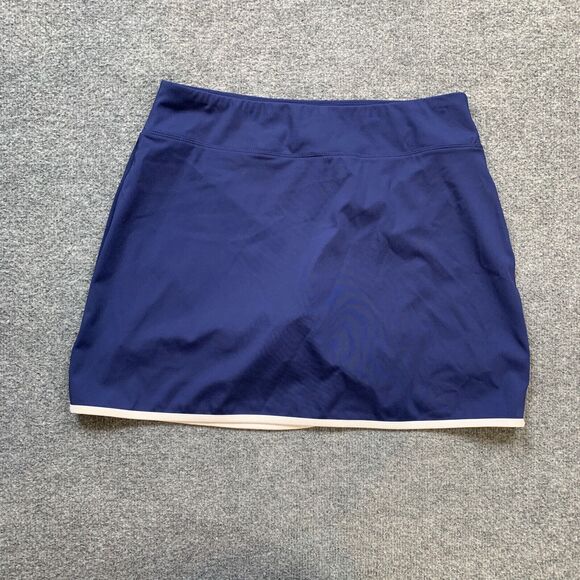 Tommy Bahama Skort Women L Large Storm White Pull On Tulip Front Inner Shorts - Picture 8 of 10